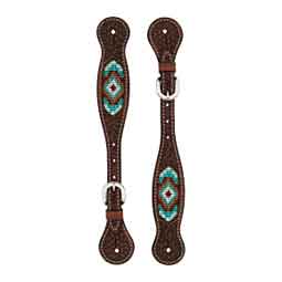 Mens Beaded Spur Straps Weaver Leather